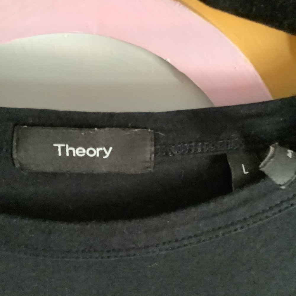 Theory Women’s Black T Shirt *Large* - Picture 2 of 3